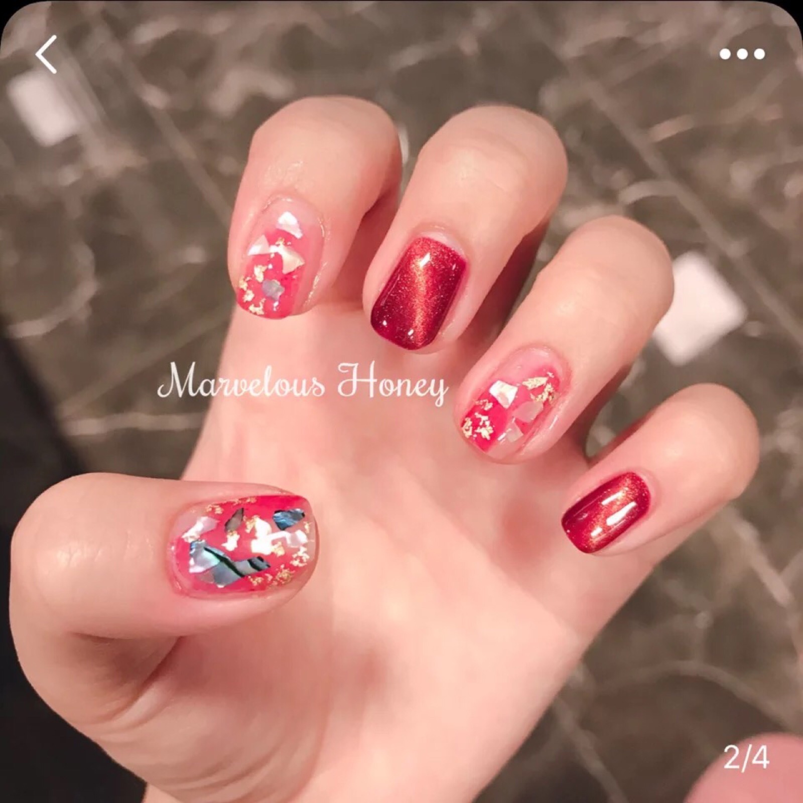 美甲粉色