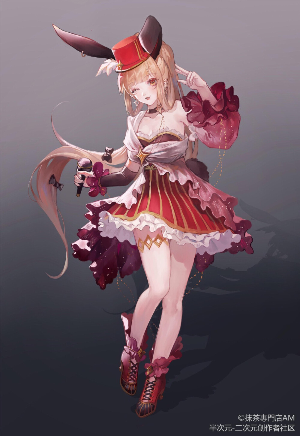 [来自半次元]侵删画师:抹茶支持这位太太!画风超少女,超棒!