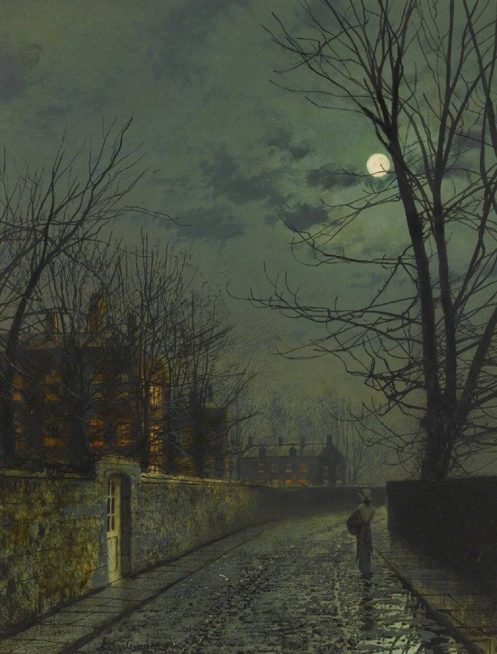 john atkinson grimshaw被称作世界上最擅长画月光的油画大师