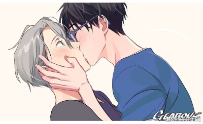 画师@gearous_ 冰上的尤里 勇维夫夫