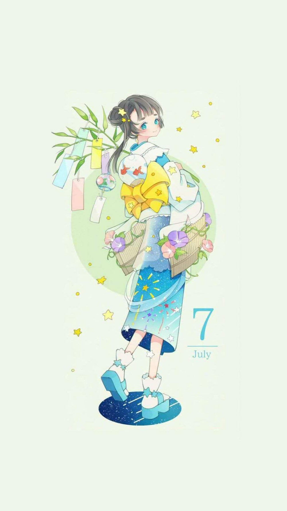 可爱女生壁纸 月份壁纸 小清新壁纸 清爽壁纸