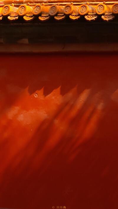 平铺 壁纸 红 故宫