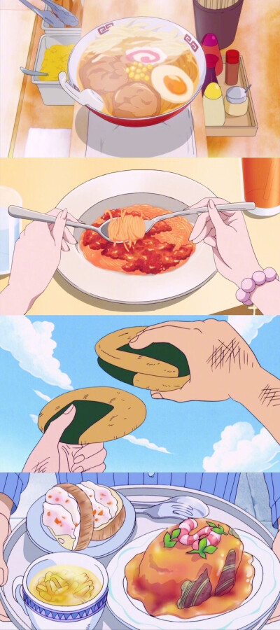 不要问我为什么对着屏幕流口水动漫里的美食也太美好了吧!