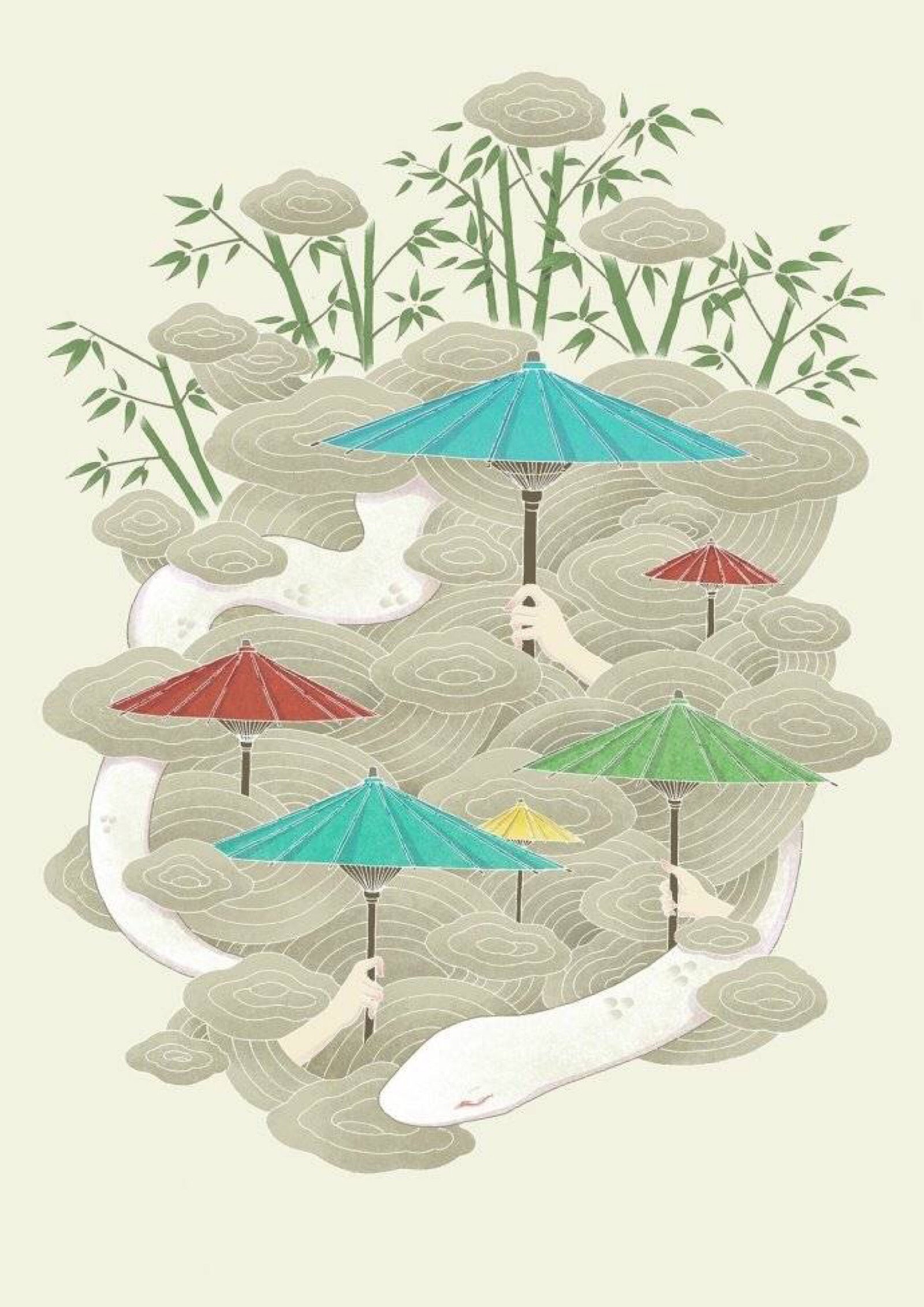 插画师 shirley gong 的精细国风手绘