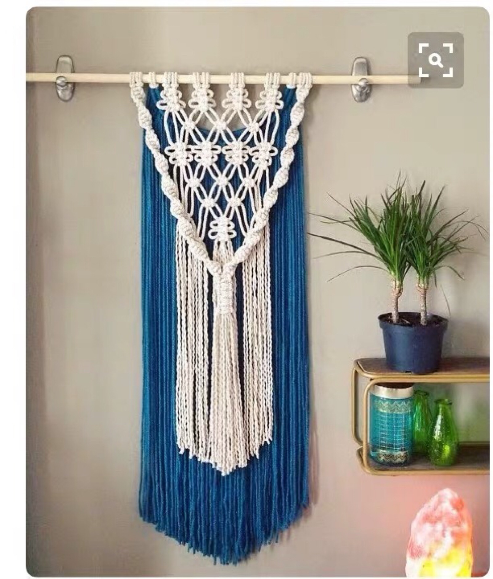 蓝色 白色系列挂毯