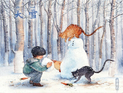 二十四节气 大雪 by 木壳人