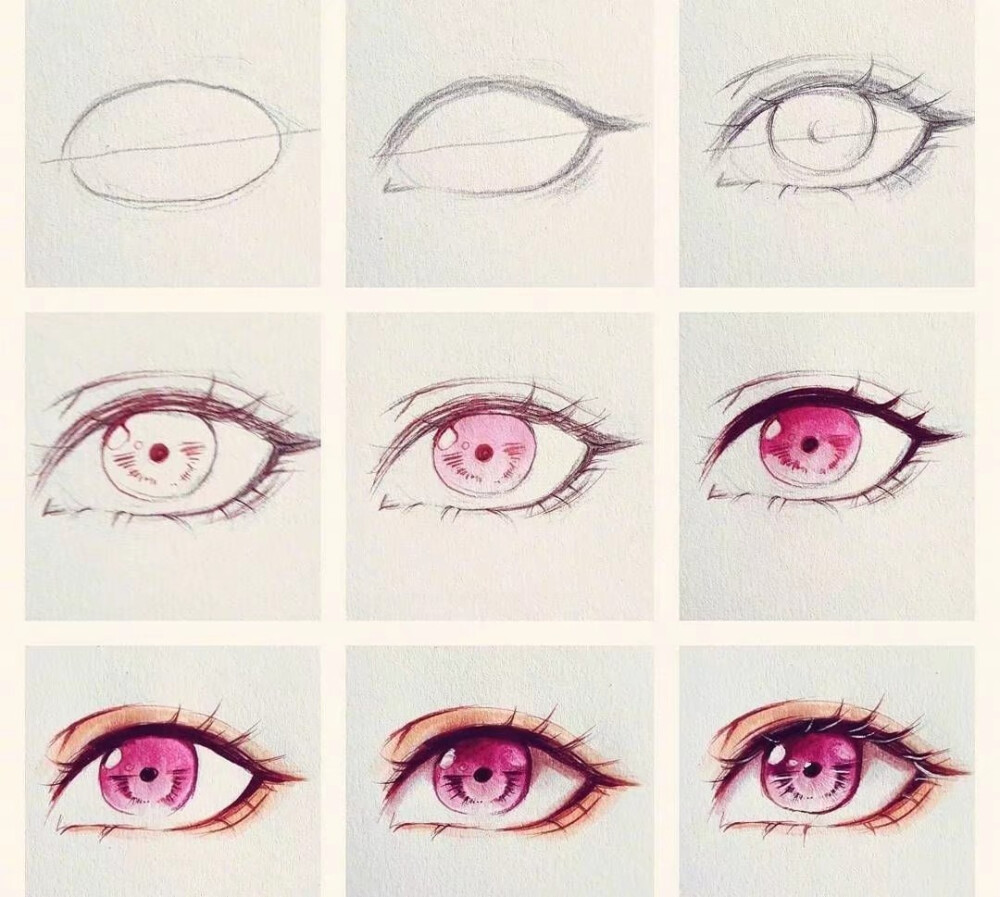 儿童画眼睛的画法简单图片