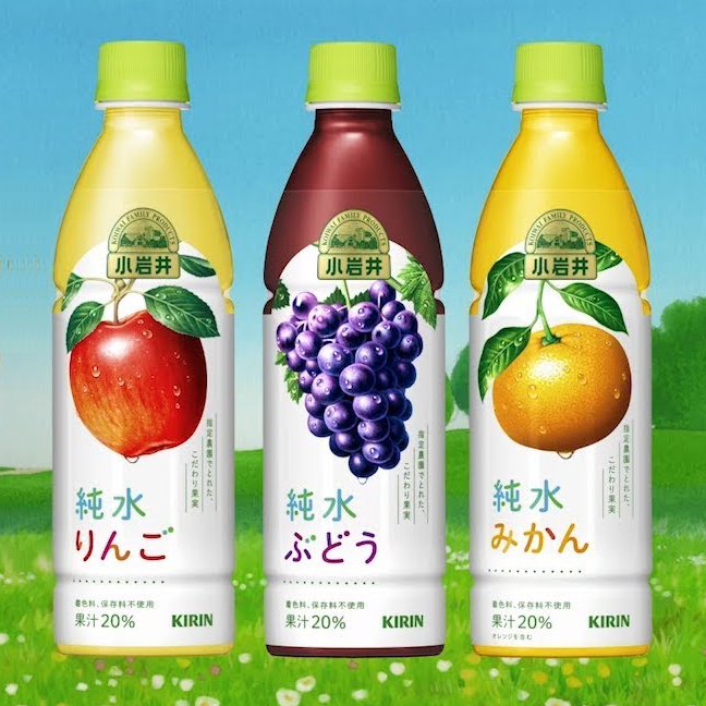 麒麟果汁饮料 小岩井 纯水果汁 蜜柑/葡萄/苹果