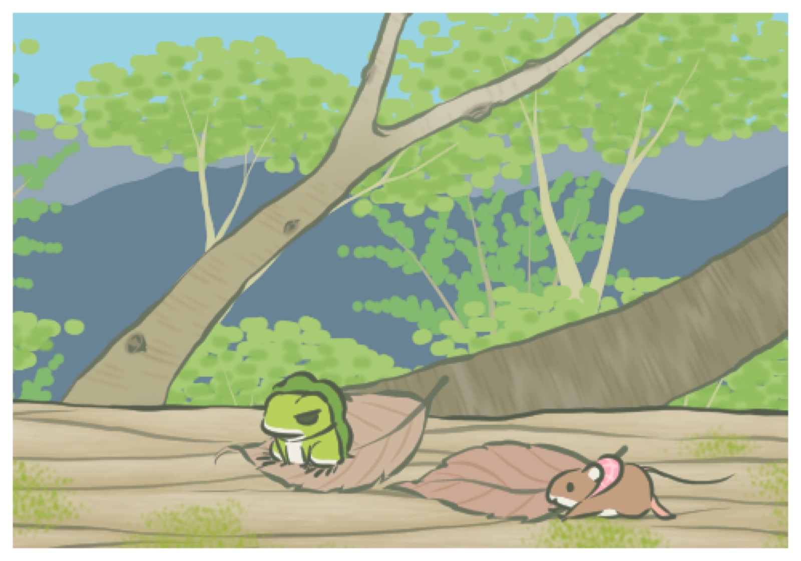 网红卡通青蛙壁纸图片