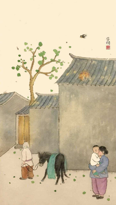 城南旧事插图,在某云看到搬运来的,原作者不知,侵删