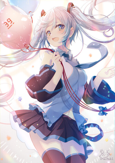 vocaloid 初音未来 绘师:夜ノみつき(p id=44234) 本作品id=73598381