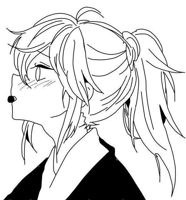 黑白线稿/橡皮章素材/魔道祖师/动漫/薛洋
