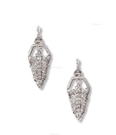 artdeco 时期 白金古董珠宝