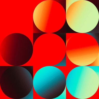 炫丽色彩的几何图形:pierre kiandjan抽象图形艺术作品