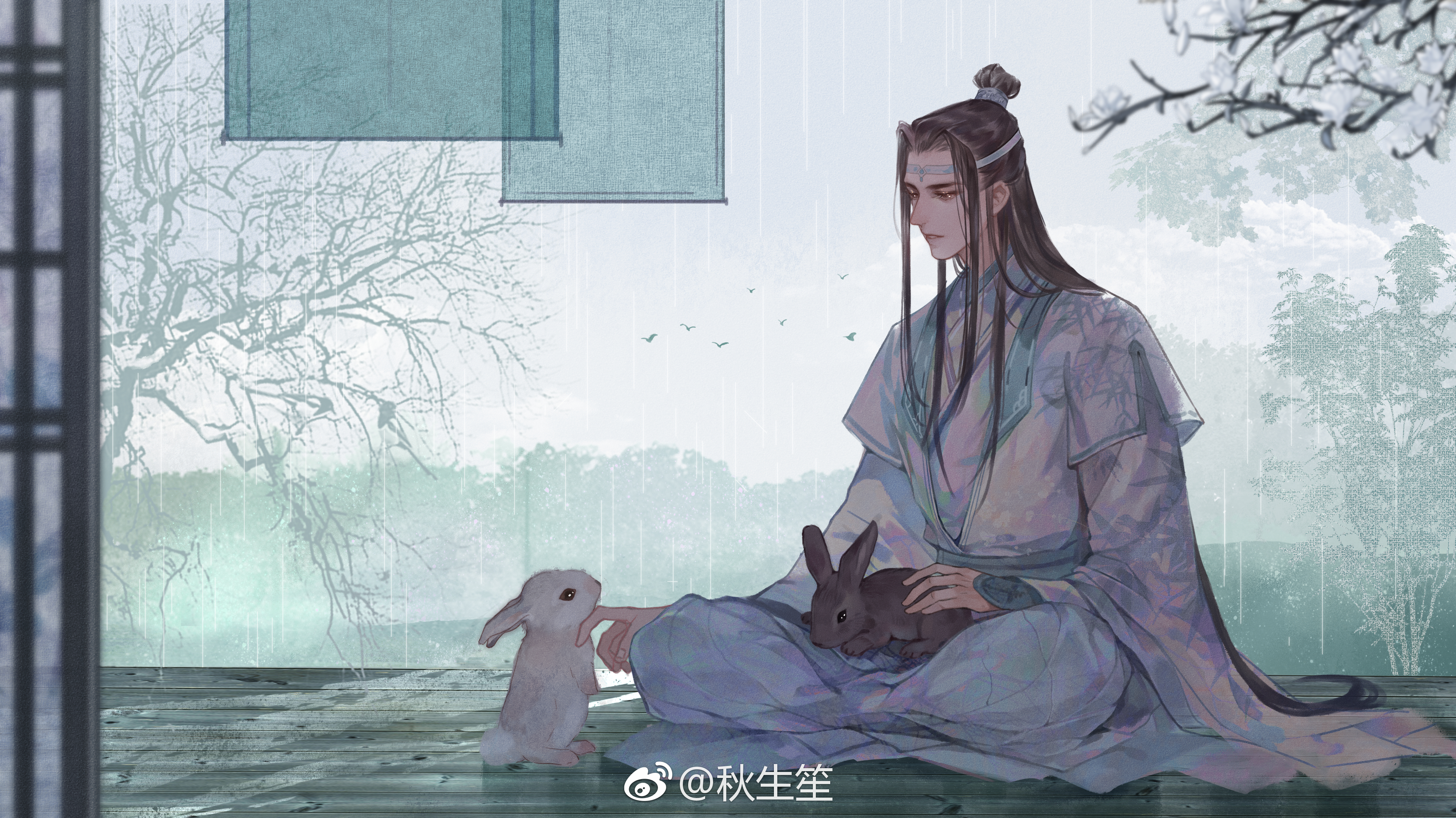 魔道祖师电脑壁纸蓝湛图片