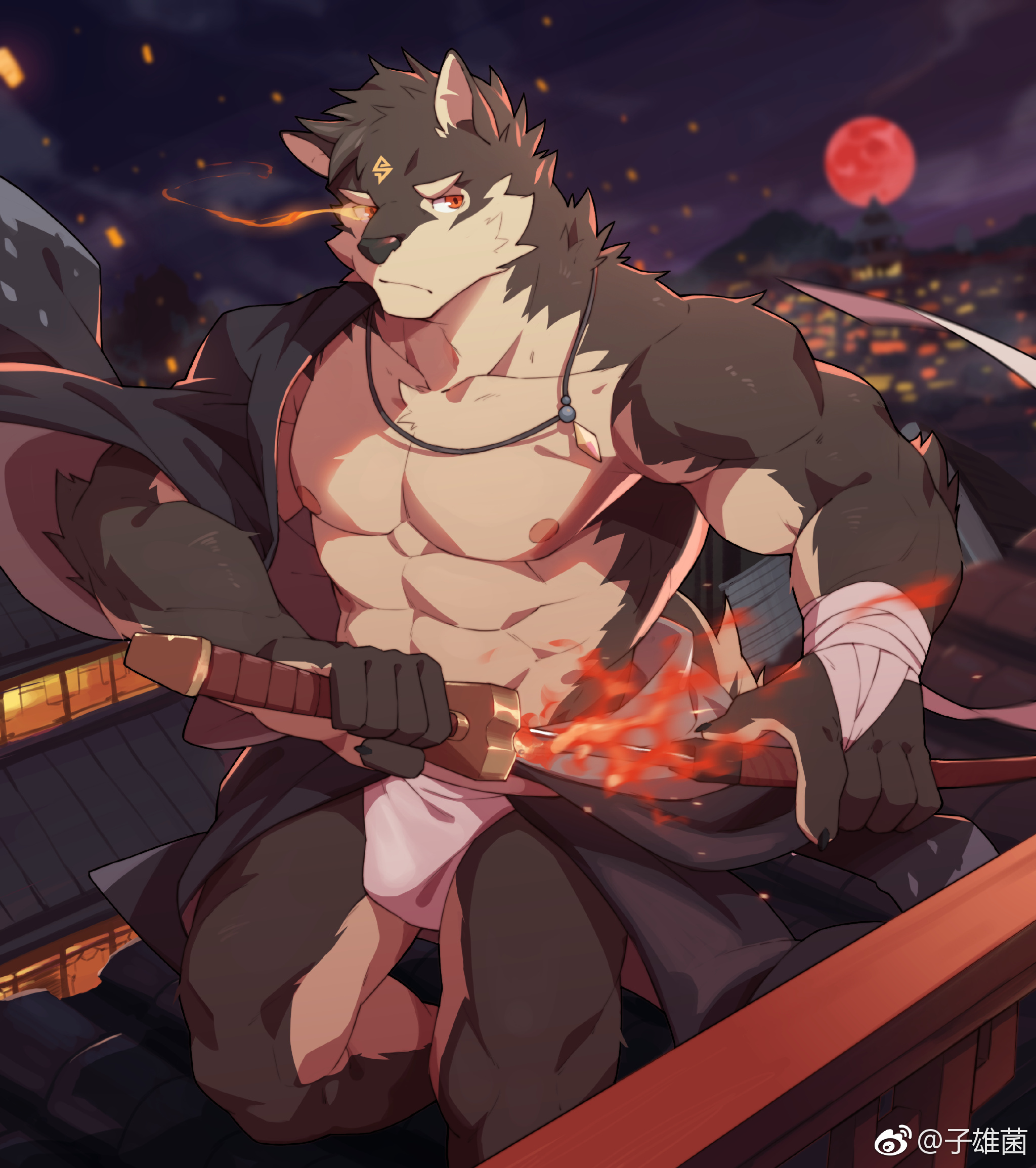 furry绘图 [岁宴篇] 子雄特辑原作:子雄菌 zix 声明:画作均系子雄菌所
