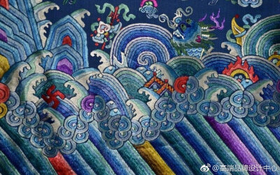 俗称江牙海水海水江牙,是常饰于古代龙袍,官服下摆的吉祥纹样