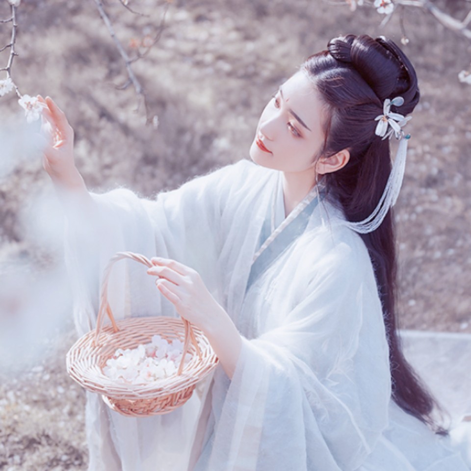 "花影乱,莺声碎,碧云暮合空相对"古风/汉服/女生头像