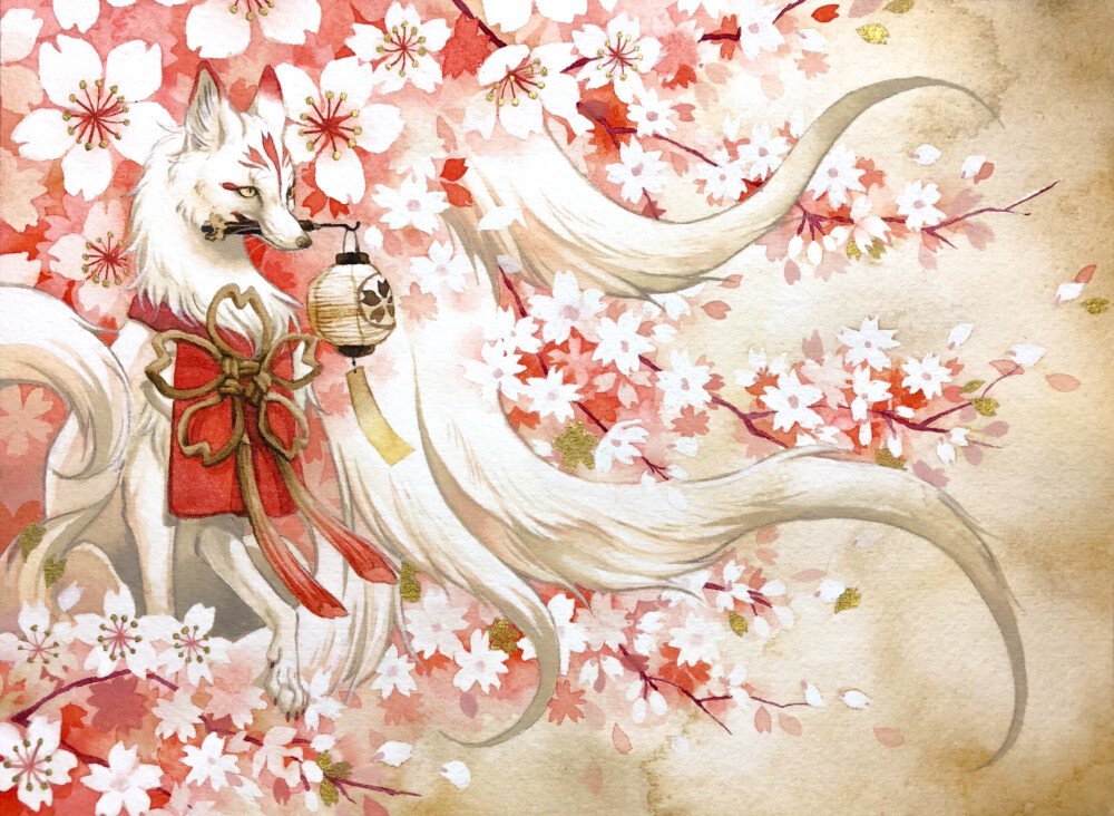 妖狐 绘师:シキトリ(p id=2957035) 本作品id=74394075