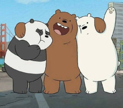 三只熊头像三人图片