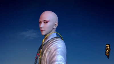 国漫3d《少年歌行》无心和尚 古装美男子 帅哥