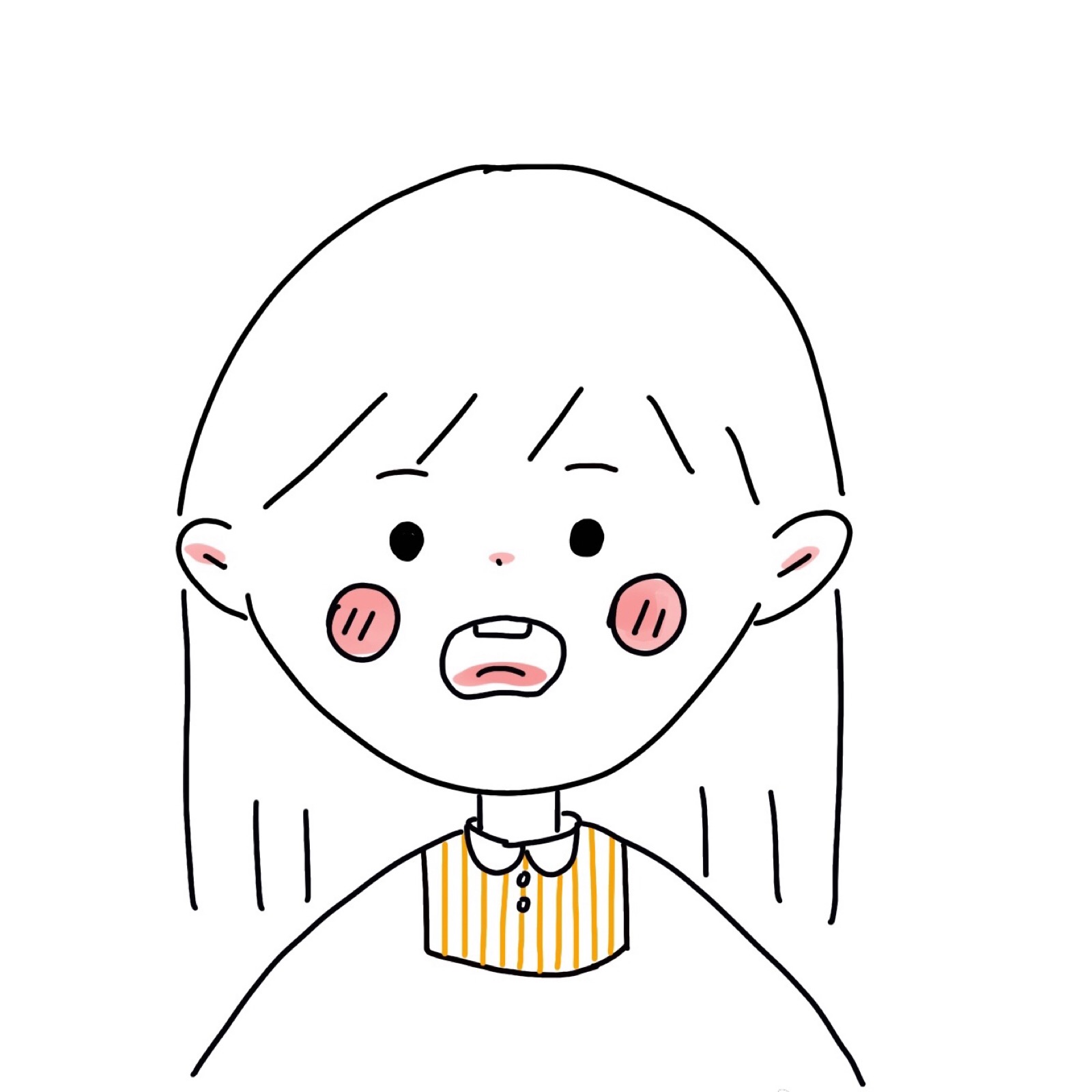 盼夏自描女生头像