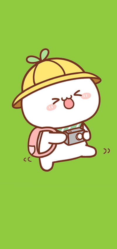 颜文字壁纸可爱绿色