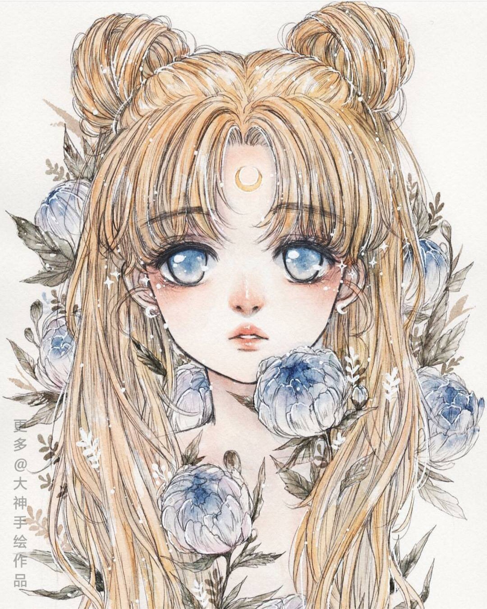 来自插画师cherririi手绘头像