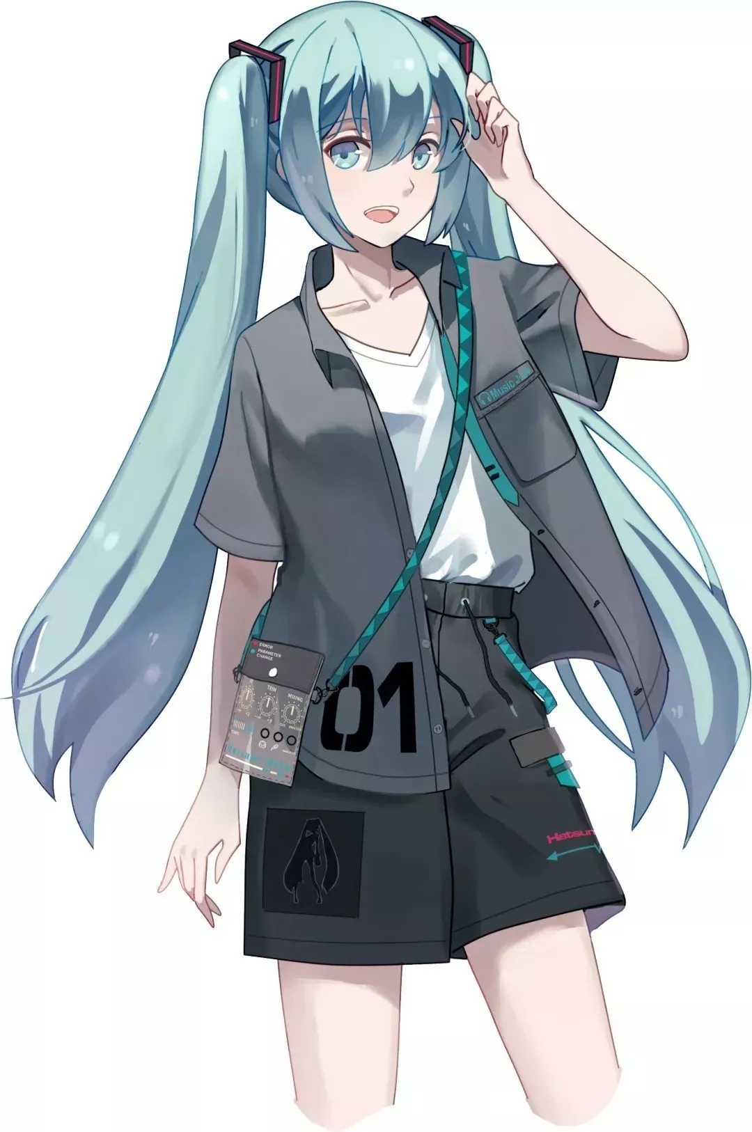 萌羽x初音未来 2019新品立绘 初音未来hatsunemiku