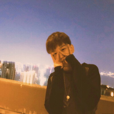 情头背影夕阳