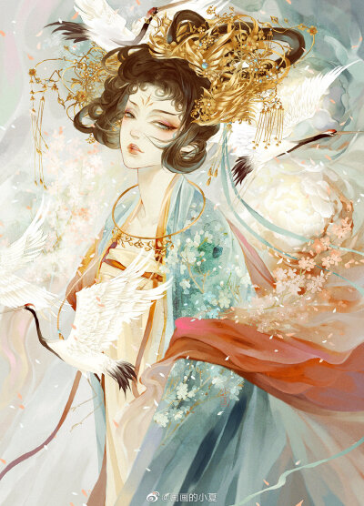 (古风美人)绘师:画画的小夏