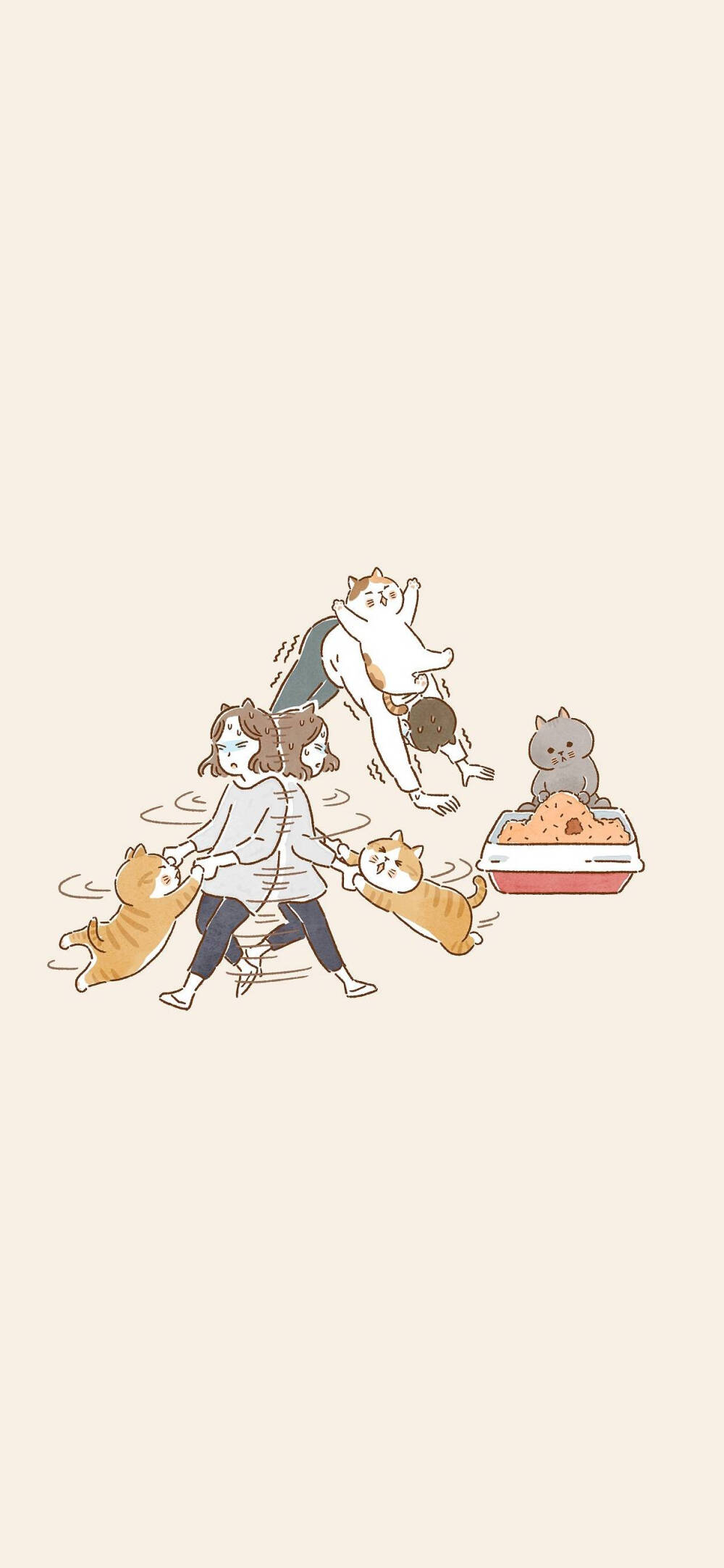 可爱猫咪壁纸 插画师:jo tae gyum 67 676767