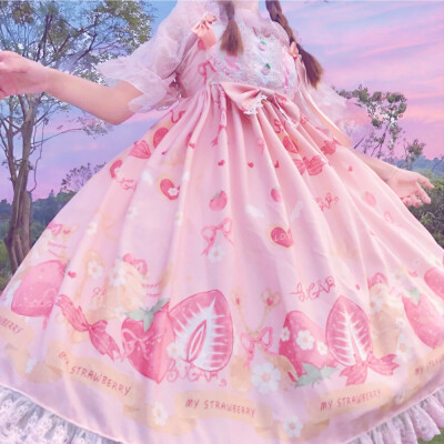 粉色洛丽塔头像 裙子图片