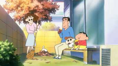 蜡笔小新,野原一家四季全家照,好温馨