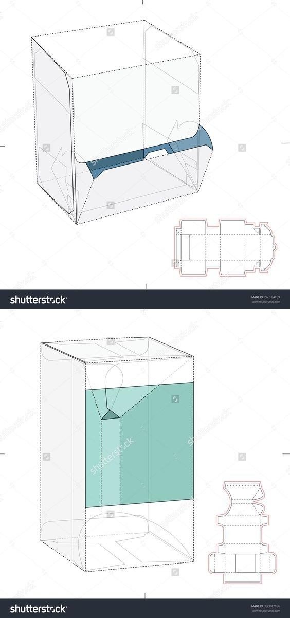 异形盒子包装展开图设计,转需