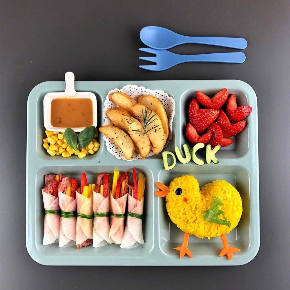 超可爱的儿童便当,我也想吃.ins:coe2493