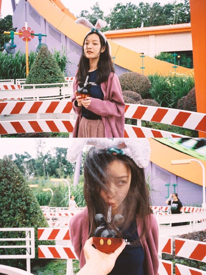 倪妮| 迪士尼拍照范本