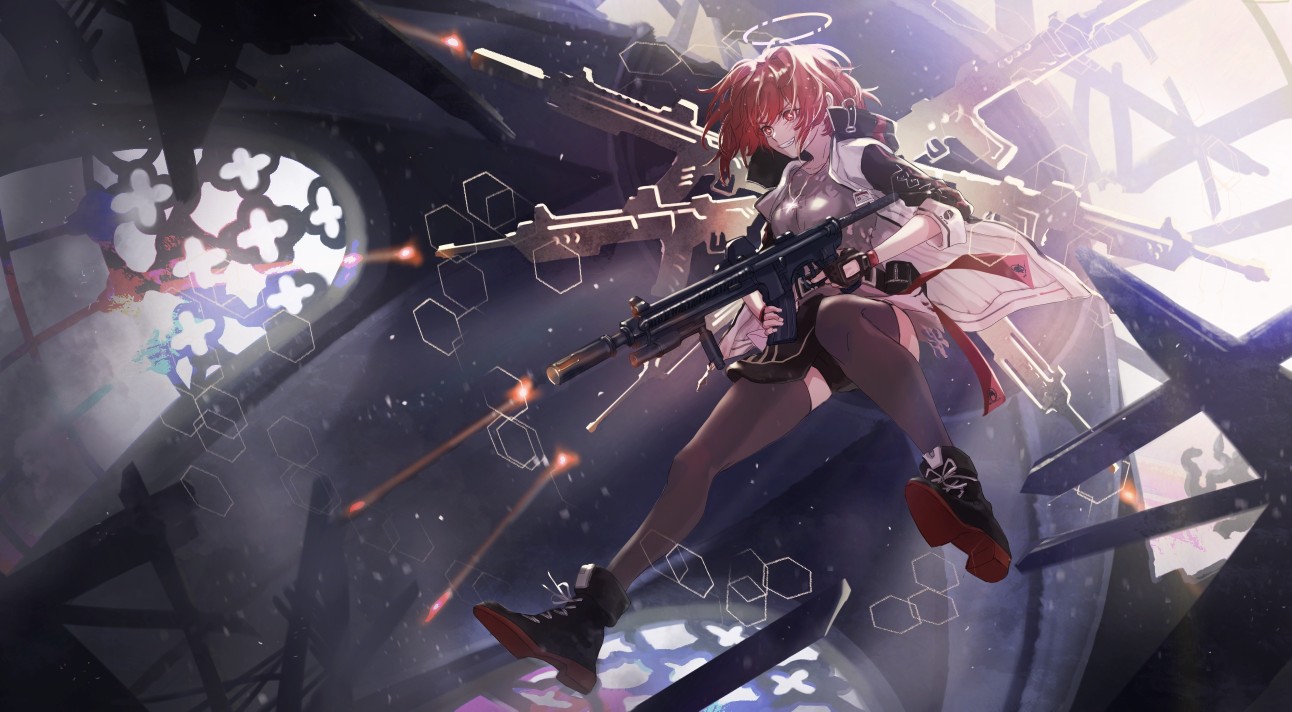 明日方舟# 能天使 接受弹雨洗礼吧