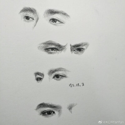 吴亦凡 kris 手绘漫画 素描卡通头像偶像男明星综艺男神
