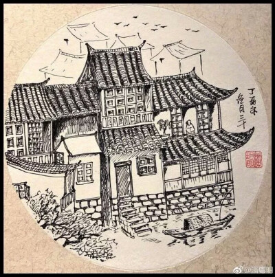 建筑速写平遥