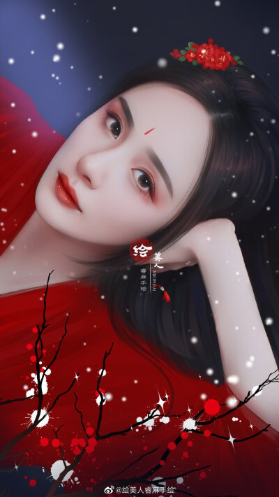 明星 图片评论 0条  收集   点赞  评论  白色古装 手绘 漫画 杨幂 0
