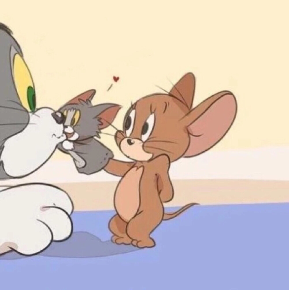 猫和老鼠情侣头像可爱图片