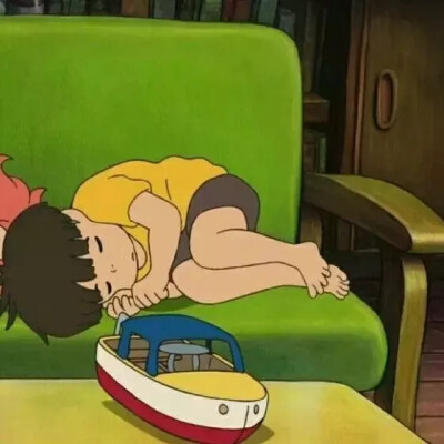 波妞与宗介卡通头像
