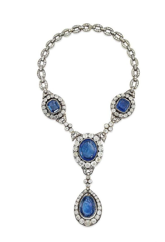 古董蓝宝石项链67676767