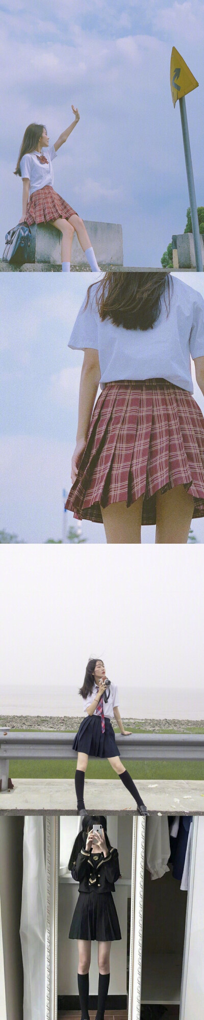 jk女孩简笔画 - 堆糖,美图壁纸兴趣社区