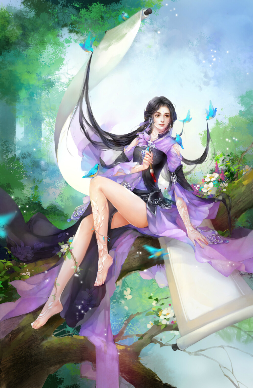 剑网三 万花 绘师:小婳渣三三