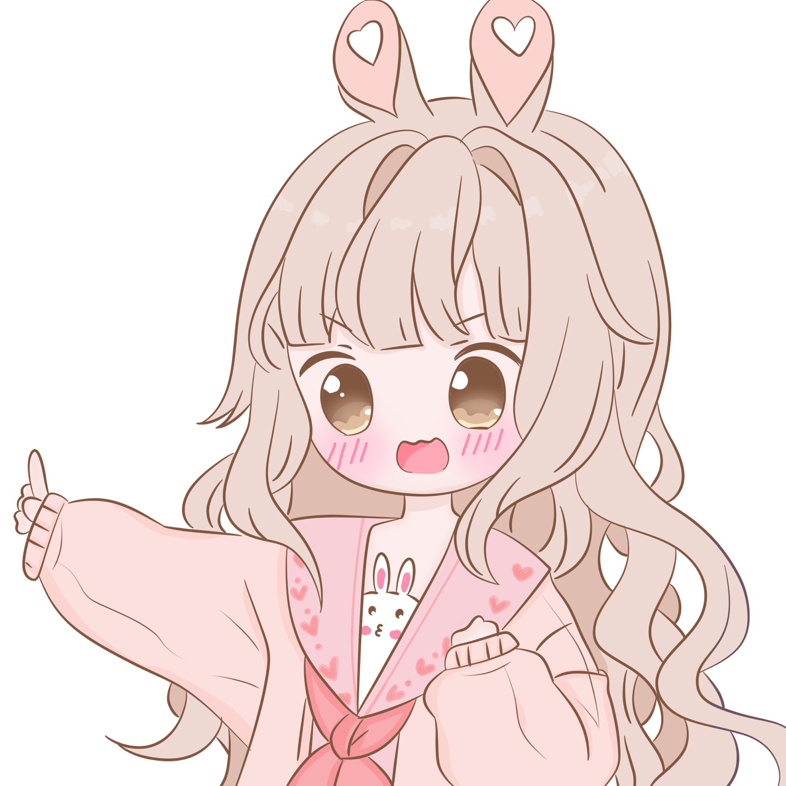 自描可爱女生头像