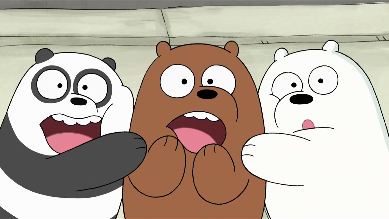 三只裸熊头像 壁纸图片