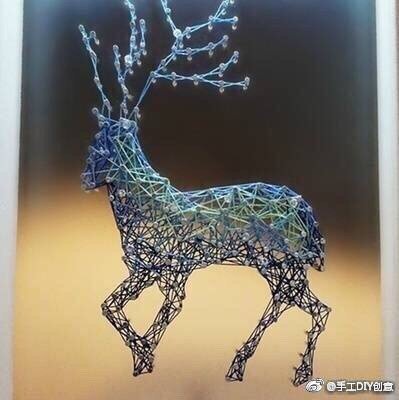 绕线钉子创意艺术画,你喜欢哪个
