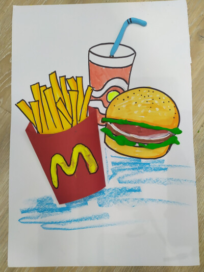 麦当劳的画法图片